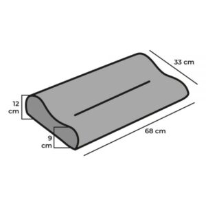 Almohada Cervical Tibi Carbono - Imagen 2